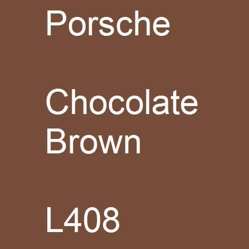 Porsche, Chocolate Brown, L408.